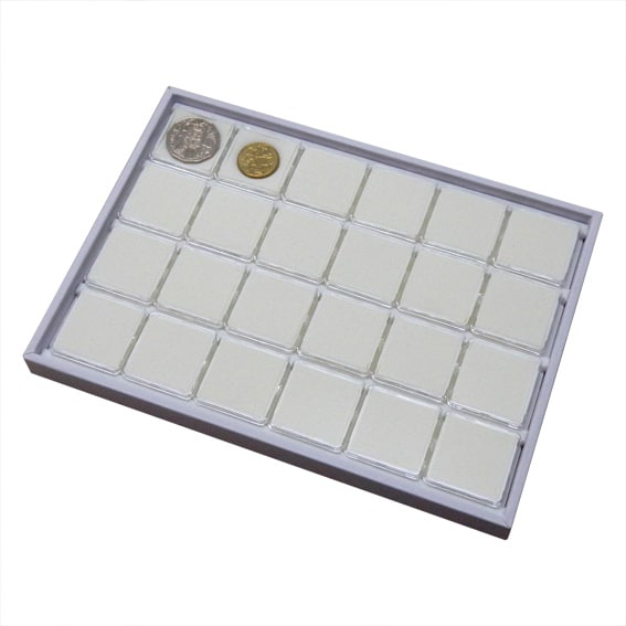 GTOF Filled Leatherette Tray White jpg
