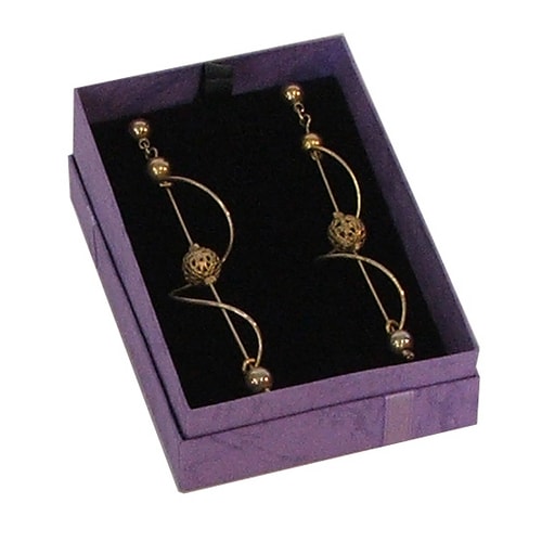 P Series cardboard pendant long earring box with earrings jpg