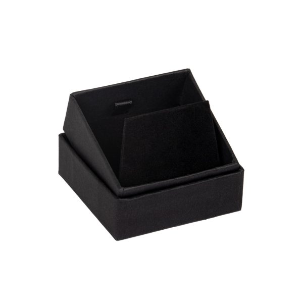 AC E bkbk cardboard earring box with velvet earring pendant flip ramp insert black black jpg
