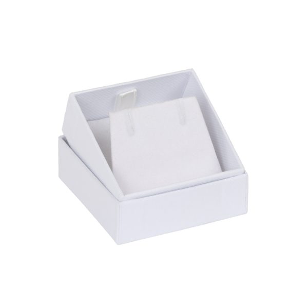 AC E whwh cardboard earring box with velvet earring pendant flip ramp insert white white jpg