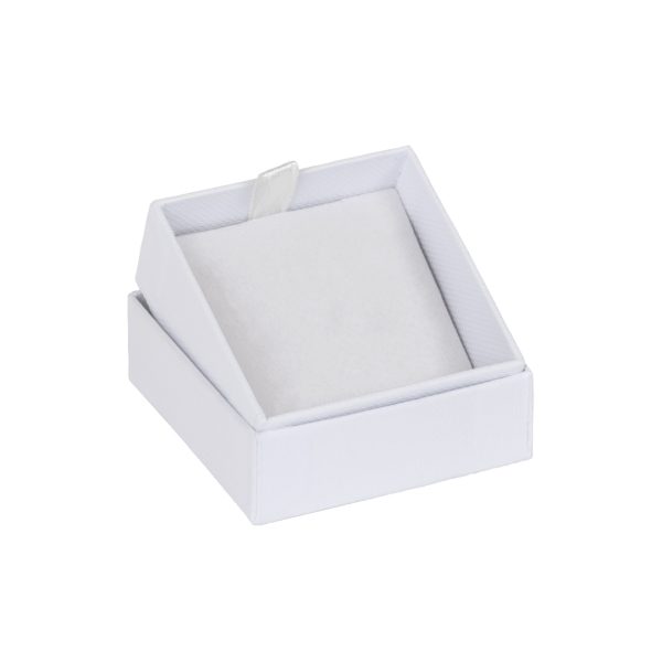 AC E whwh cardboard earring pendant box with velvet earring pendant flip ramp insert white white jpg
