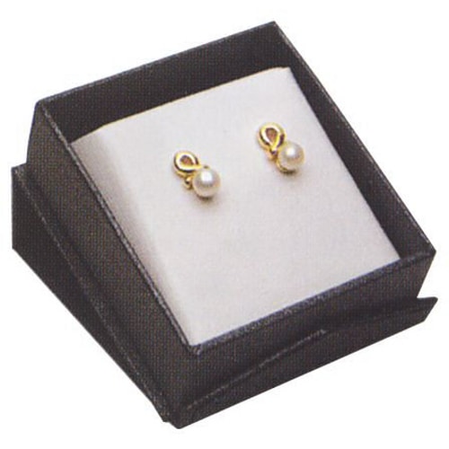 DMB metallic cardboard earring box magnetic closer ramp insert jpg