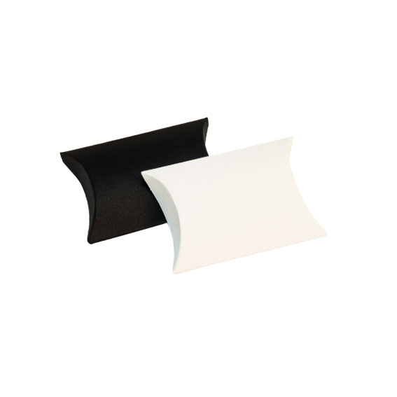 FB small cardboard fold up pillow box black white jpg