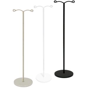 MET175 - extra tall metal earring trees - 175mm high - black, white and silver