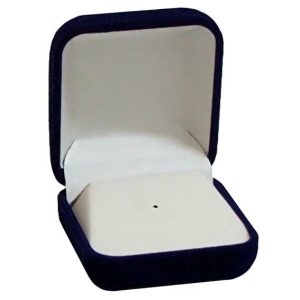 26ATTR - flocked box with tie-tack / lapel pin ramp insert.